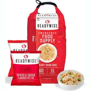 readywise 60 portionen, frühstück und hauptgericht, gefriergetrocknet, bis zu 25 jahre haltbar