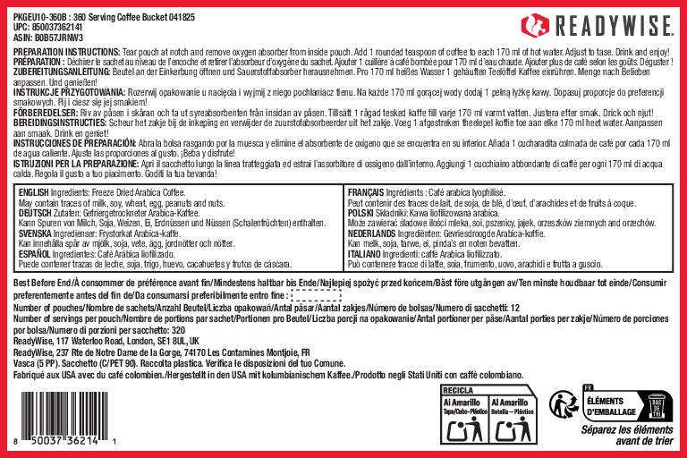 EU10-360 EU – Coffee Bucket – Back (Blank Date)