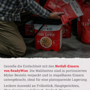readywise 360 portionen, kaffeeeimer, bis zu 15 jahre haltbar