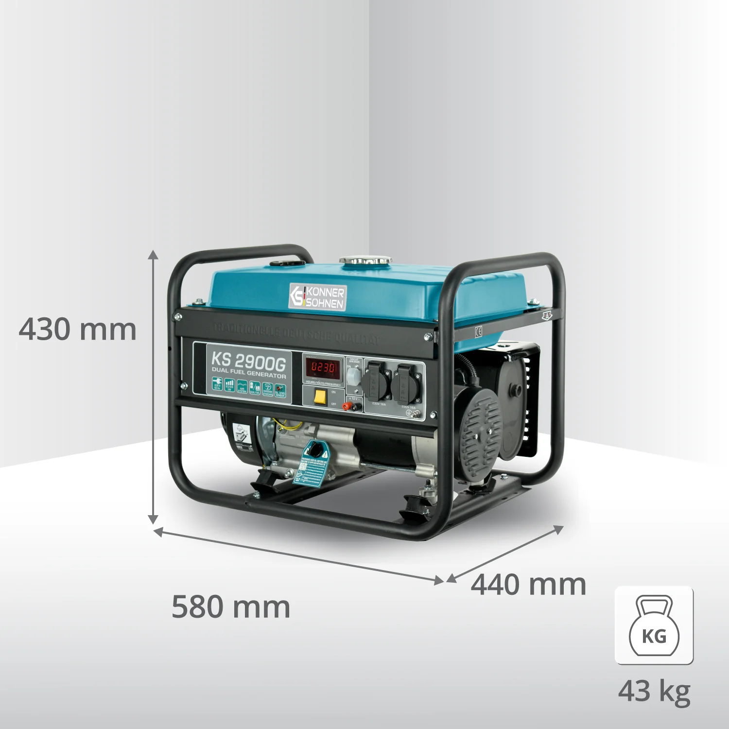 k&s lpg/gasoline generator ks2900g