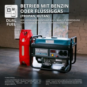 k&s lpg/gasoline generator ks2900g