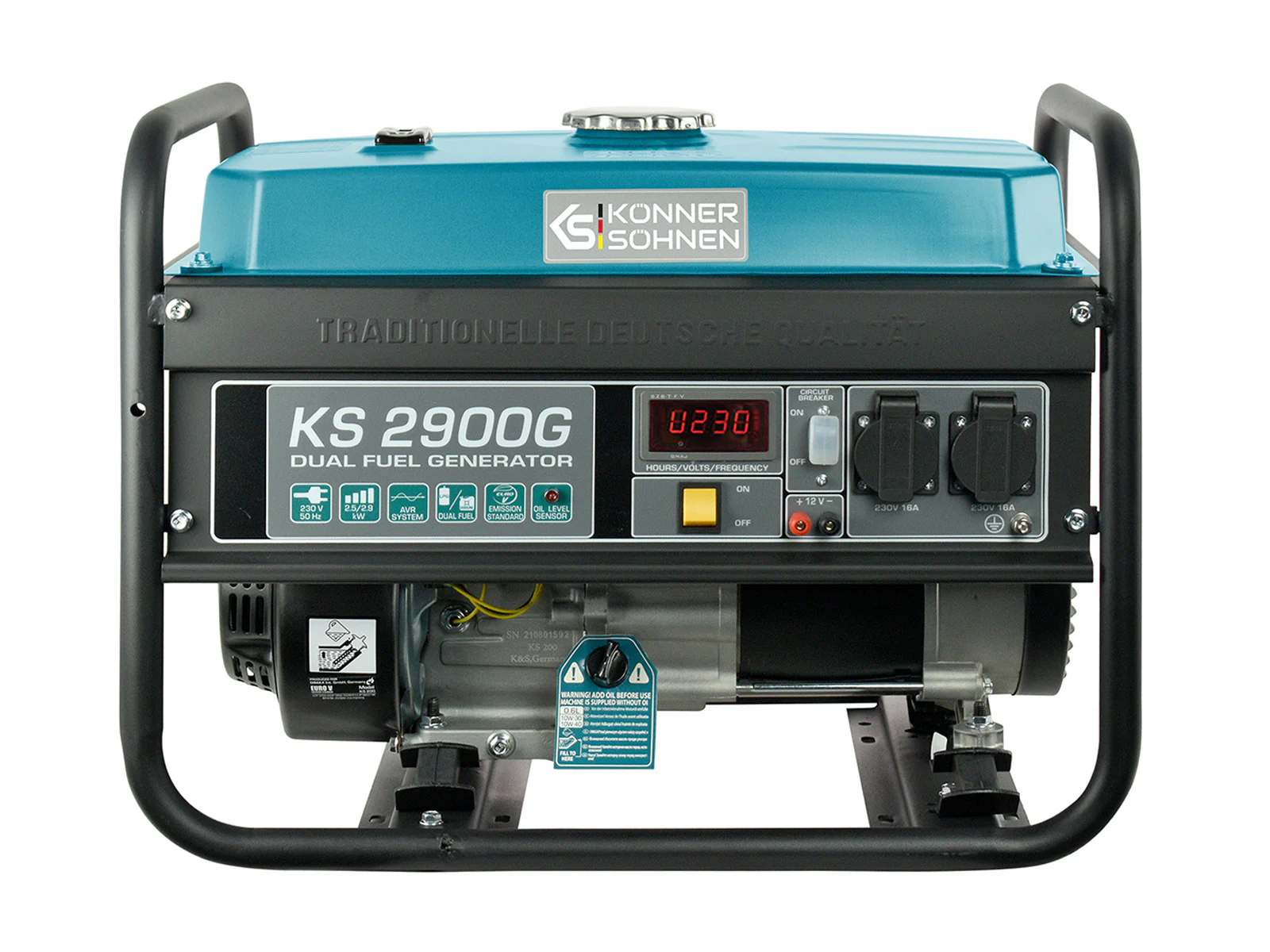 k&s lpg/gasoline generator ks2900g